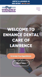 Mobile Screenshot of enhancedentallawrence.com